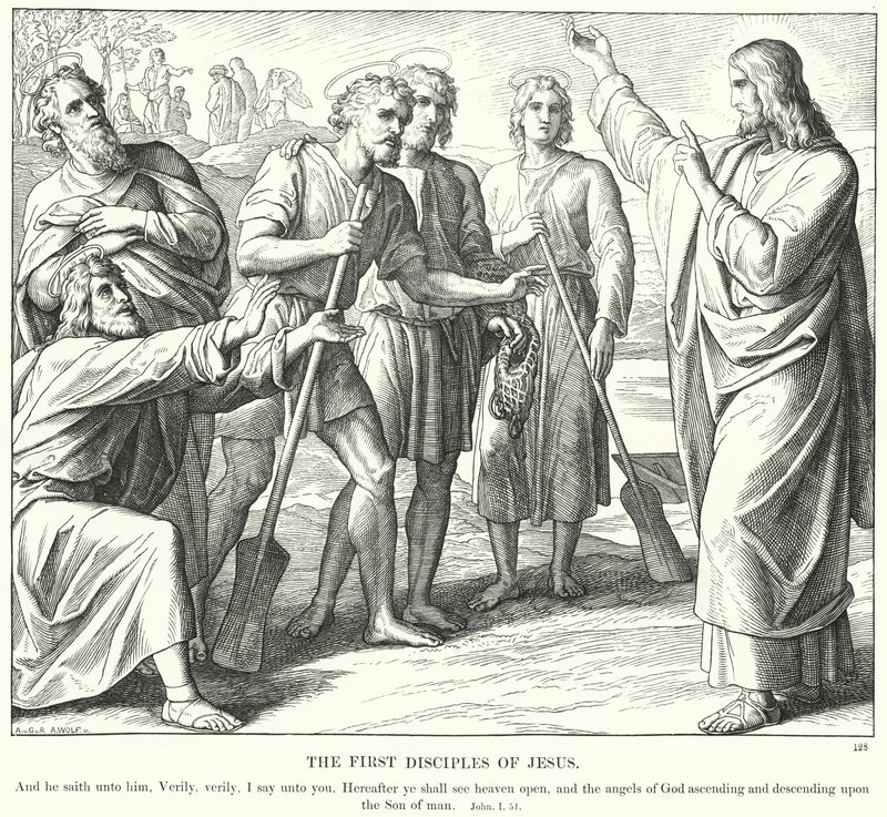 De Eerste Discipelen van Jezus door Julius (after) Schnorr von Carolsfeld