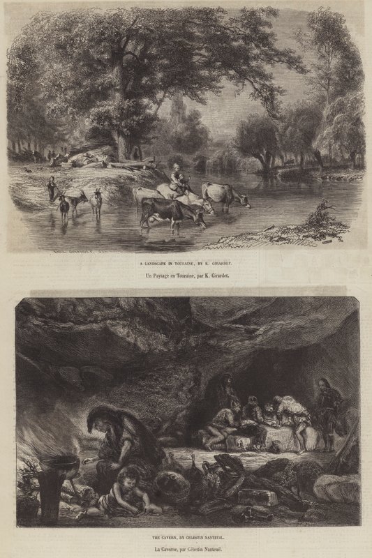 Schone Kunsten op de Grote Tentoonstelling van Parijs door Karl Girardet