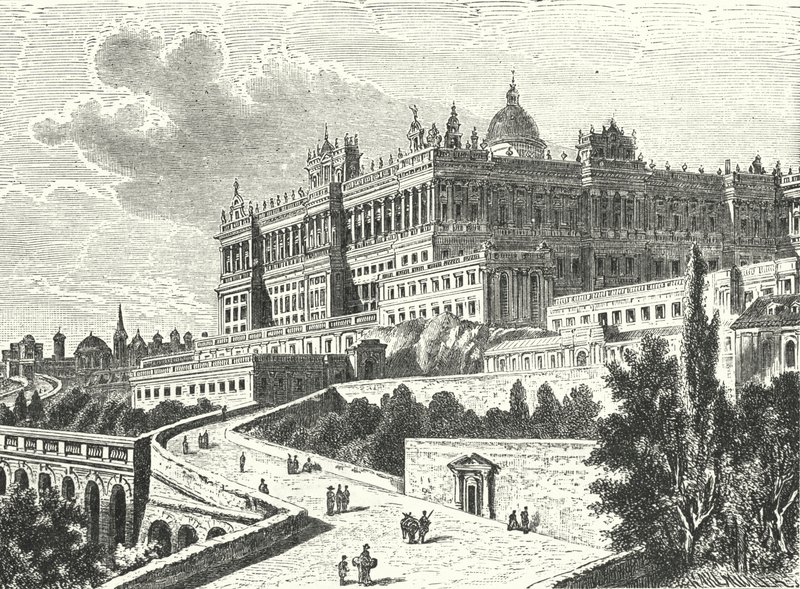 Koninklijk Paleis, Madrid, Spanje door Karl Muller