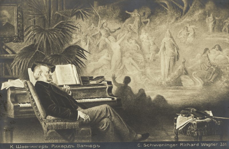 Richard Wagners Droom door Karl or Carl the Younger Schweninger
