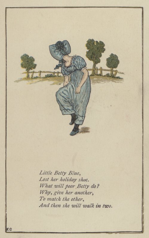 Kleine Betty Blue door Kate (after) Greenaway