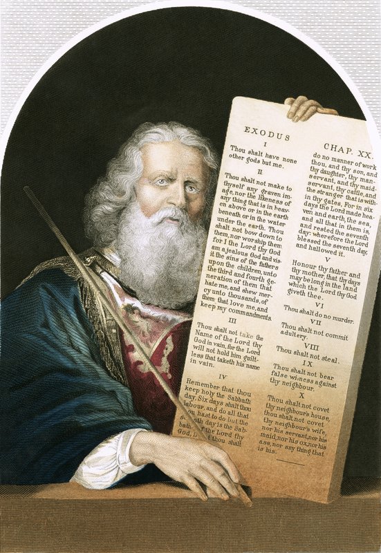 Mozes en de tien geboden door Kuhn