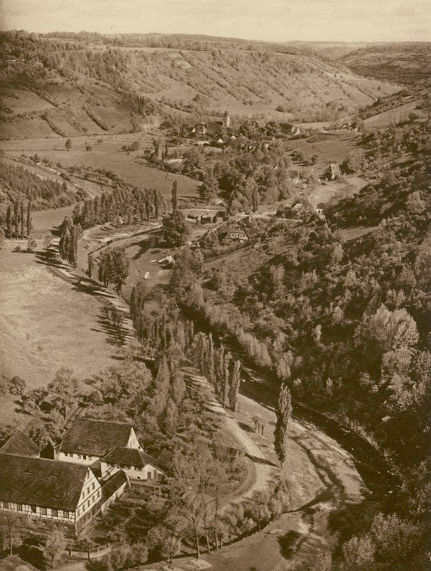 Rothenburg o d T, Taubertal door Kurt Hielscher