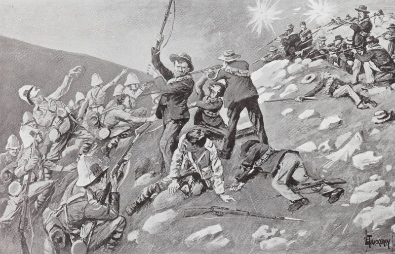Aanval van de Inniskillings, Slag om de Tugela Heights door Lance Thackeray