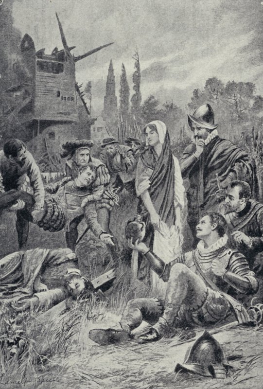 Sir Philip Sidney bij de slag om Zutphen door Lancelot Speed