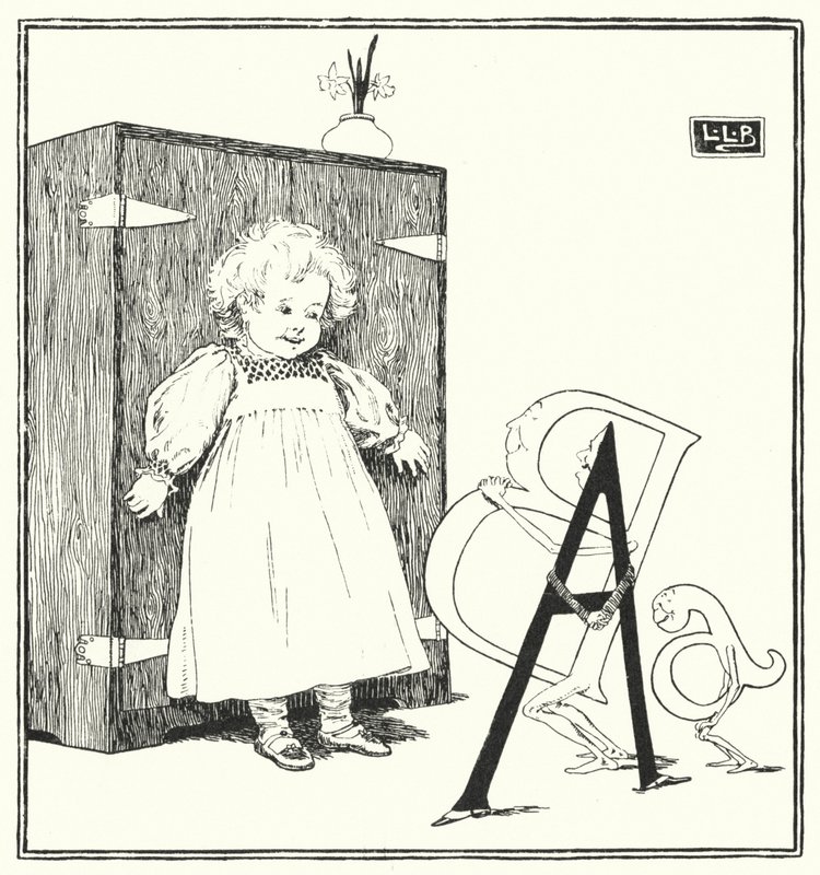 Grote A, kleine a, Stuiterende B door Leonard Leslie Brooke