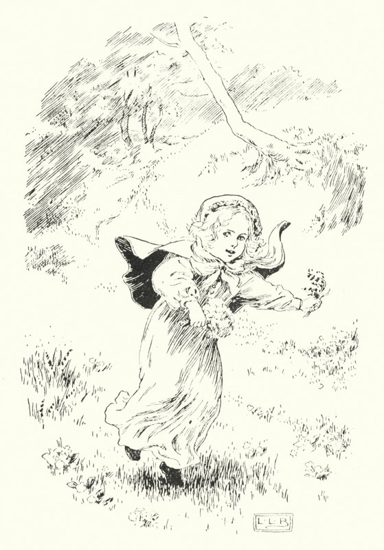 Hier ben ik, kleine springende Joan door Leonard Leslie Brooke