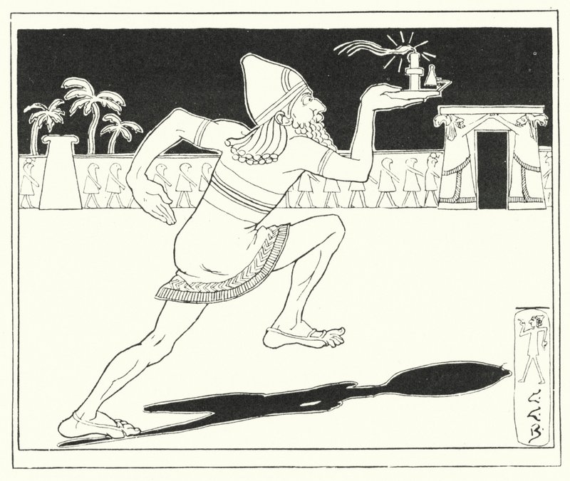 Hoeveel mijlen is het naar Babylon? zestig mijlen en tien door Leonard Leslie Brooke