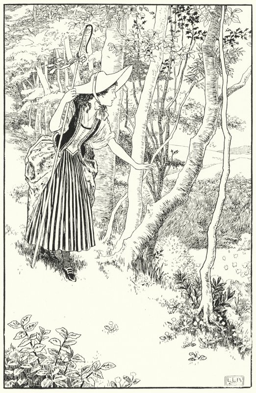 Klein Bo-Peep door Leonard Leslie Brooke