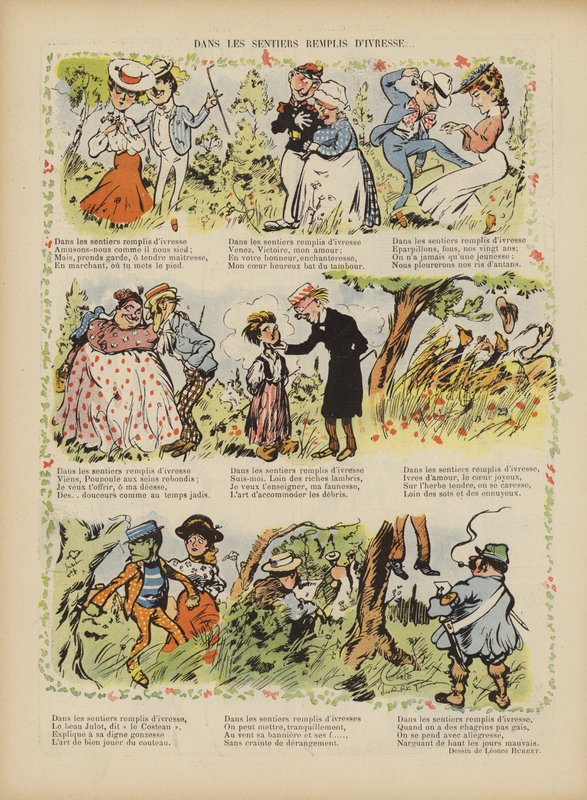 Illustratie voor Le Rire door Leonce Burret