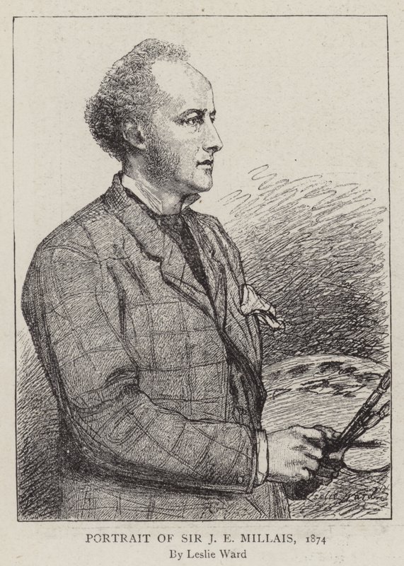 Portret van Sir J E Millais, 1874 door Leslie Matthew Ward