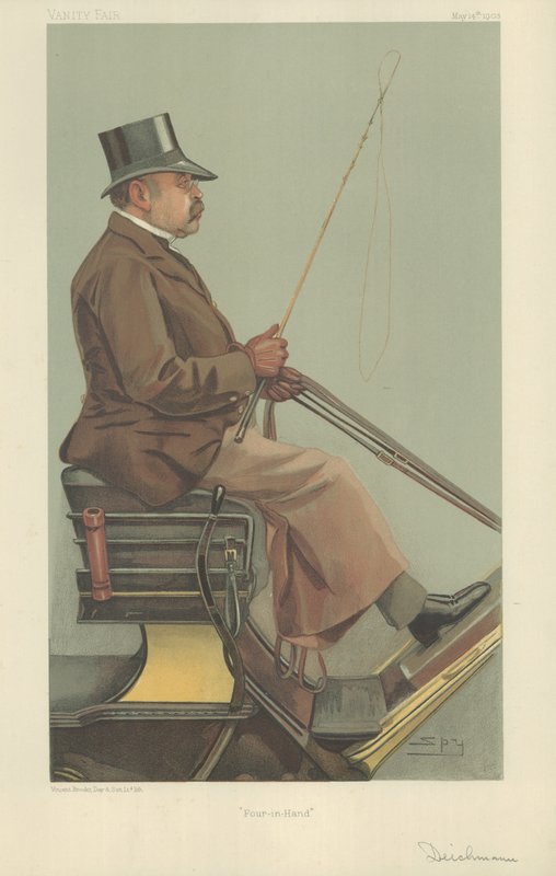 Baron Adolph Wilhelm Deichmann door Leslie Matthew Ward
