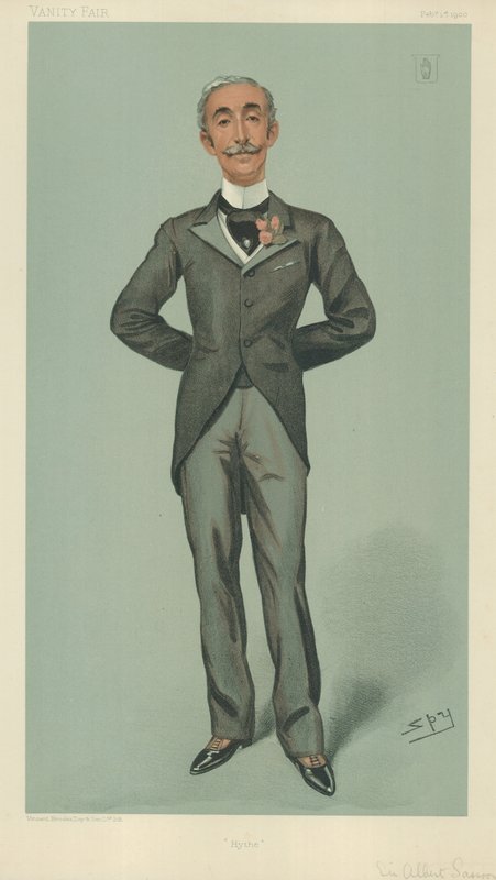 Sir Albert Edward Sassoon, Hyde, 1 februari 1900, Vanity Fair cartoon door Leslie Matthew Ward