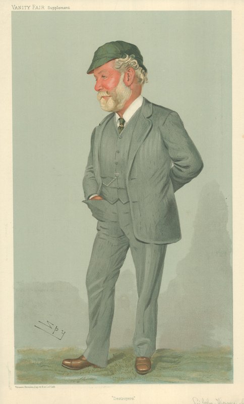 Sir John Isaac Thornycroft, Destroyers, 19 januari 1905, Vanity Fair cartoon door Leslie Matthew Ward
