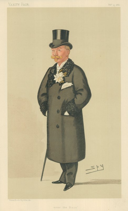De Eerwaarde Harry Tyrwhitt-Wilson, Bij de Roos, 13 februari 1886, Vanity Fair cartoon door Leslie Matthew Ward