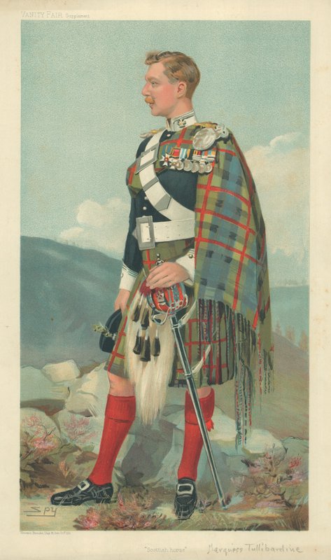 De Markies van Tullibardine, Scottish Horse, 23 maart 1905, Vanity Fair cartoon door Leslie Matthew Ward