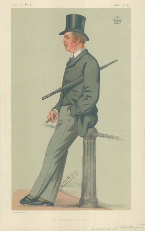 De markies van Waterford, De grote man van Waterford, 9 augustus 1879, Vanity Fair cartoon door Leslie Matthew Ward