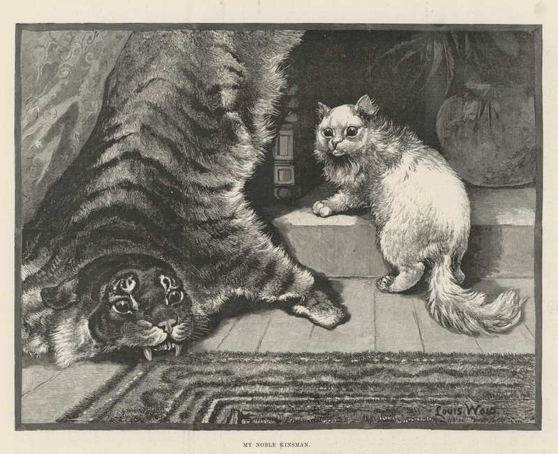 Mijn edele verwant door Louis Wain