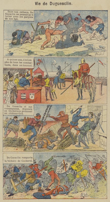 Leven van Duguesclin door Louis Charles (after) Bombled