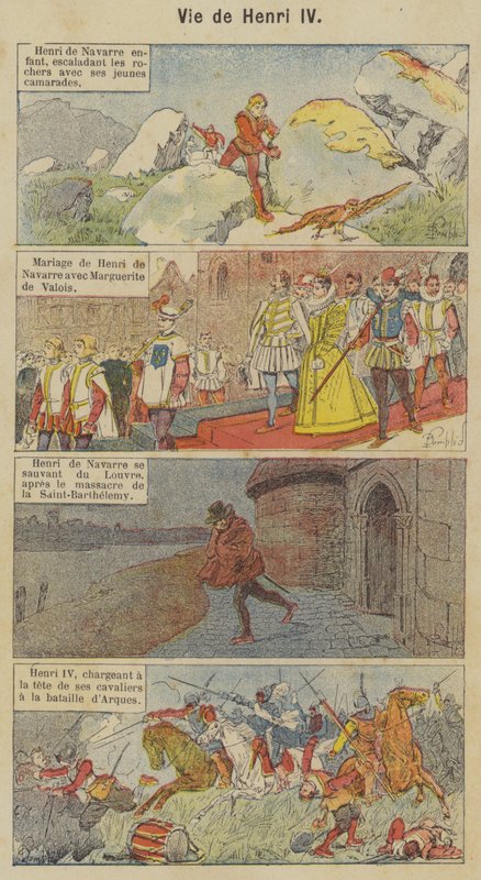 Leven van Hendrik IV door Louis Charles (after) Bombled