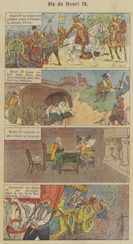 Leven van Hendrik IV door Louis Charles (after) Bombled