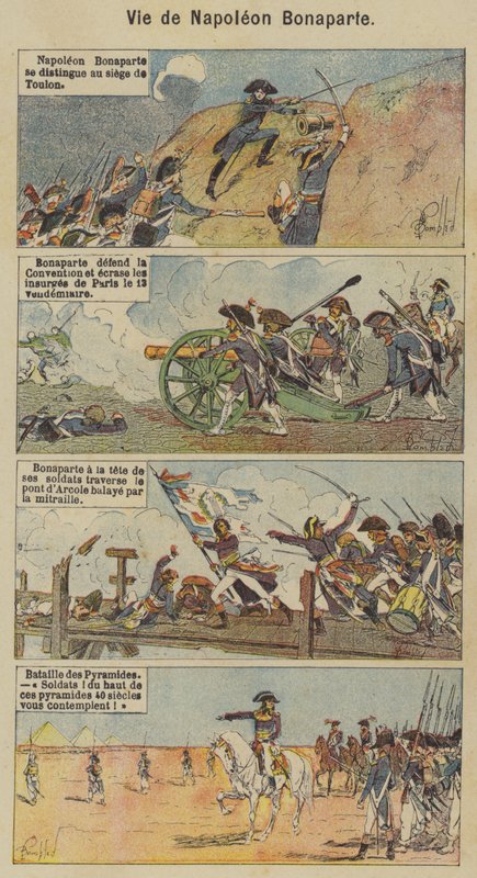 Leven van Napoleon Bonaparte door Louis Charles (after) Bombled