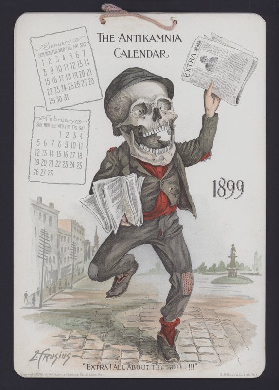 Illustratie voor Antikamnia Kalender door Louis Crucius or Crusuius