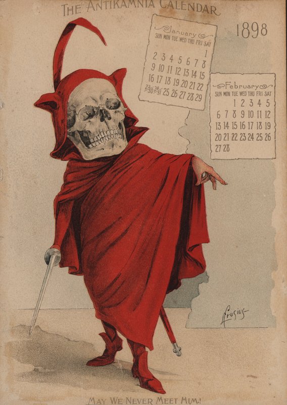 Mephistopholes, Illustratie voor Antikamnia Kalender door Louis Crucius or Crusuius