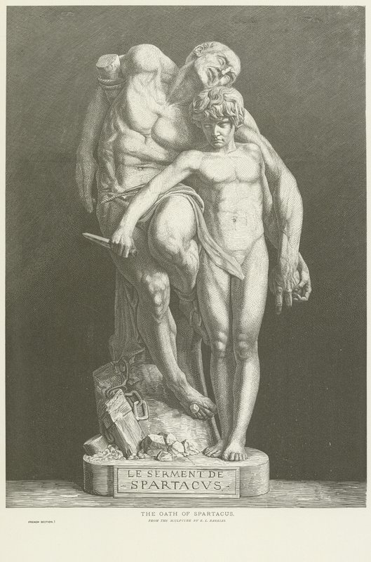 De eed van Spartacus door Louis Ernest Barrias