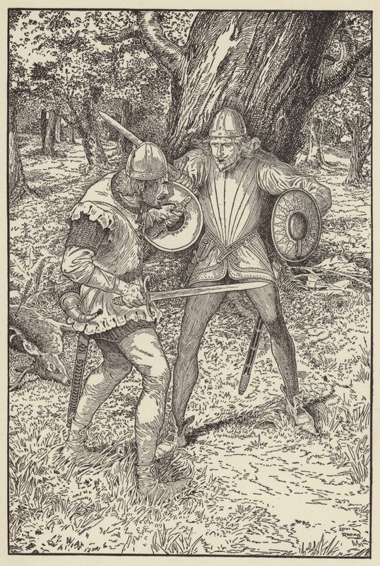 God-zegen-je, goede kerel, zei Robin, ik zou graag je naam weten door Louis John Rhead