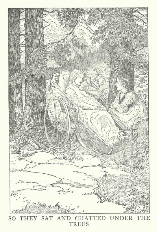 Illustratie voor Heidi door Johanna Spyri door Louis John Rhead