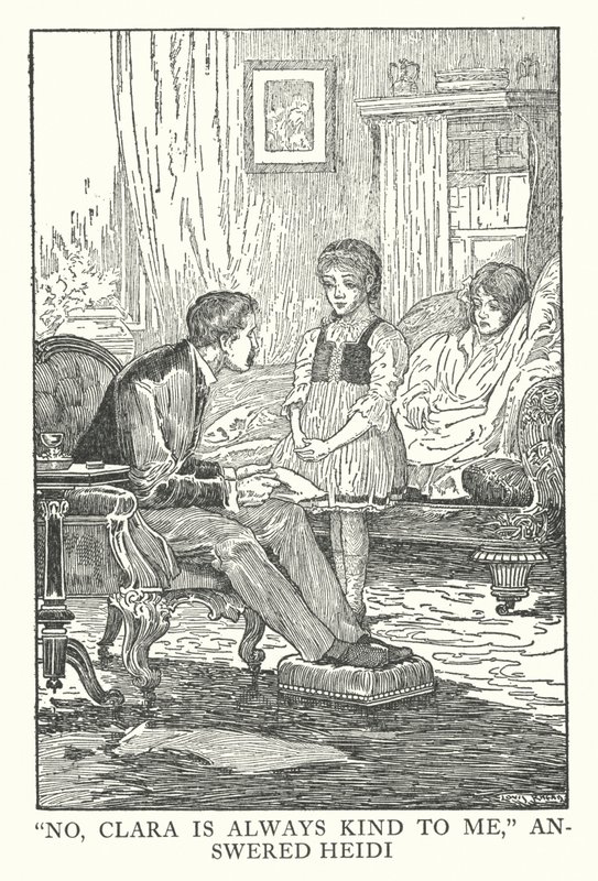 Illustratie voor Heidi door Johanna Spyri door Louis John Rhead
