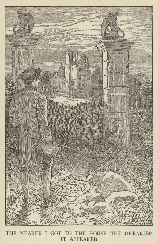 Illustratie voor Kidnapped door Robert Louis Stevenson door Louis John Rhead