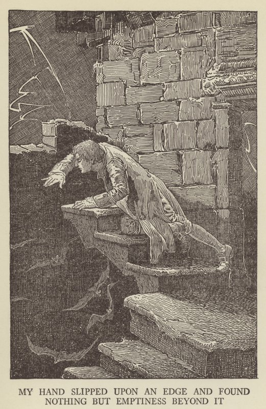 Illustratie voor Kidnapped door Robert Louis Stevenson door Louis John Rhead