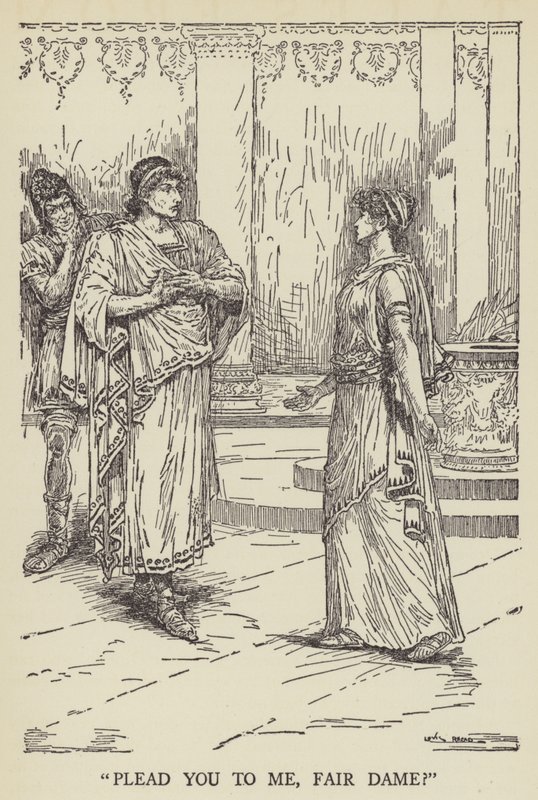 Pleidooi je voor mij, schone dame? door Louis John Rhead