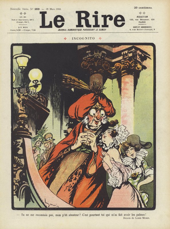 Illustratie voor Le Rire door Louis Morin