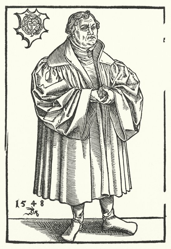 Duitse protestantse hervormer Maarten Luther in latere leven door Lucas the Elder (after) Cranach