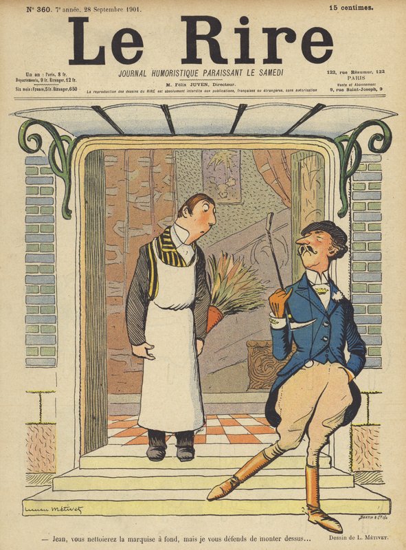 Illustratie voor Le Rire door Lucien Metivet