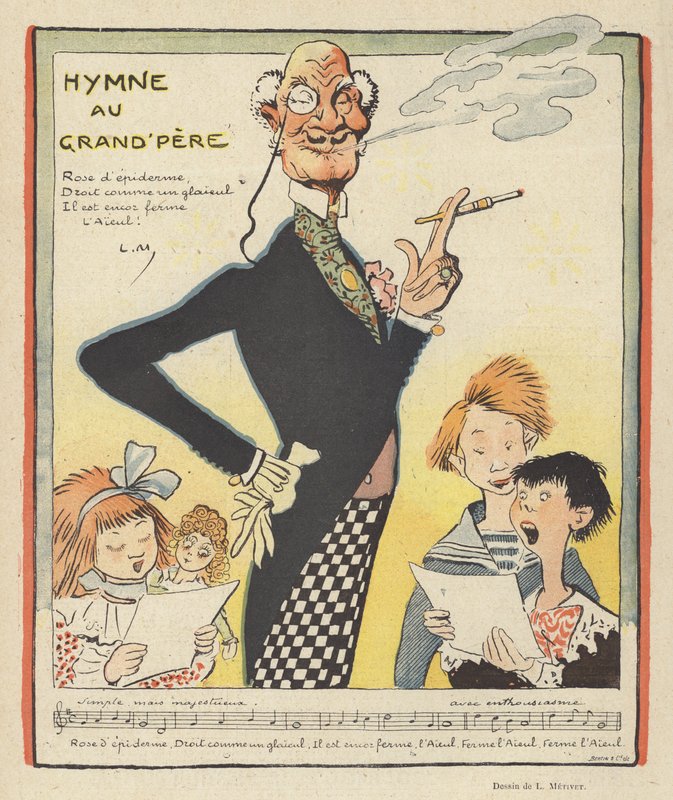 Illustratie voor Le Rire door Lucien Metivet