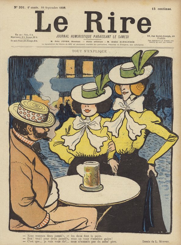 Illustratie voor Le Rire door Lucien Metivet