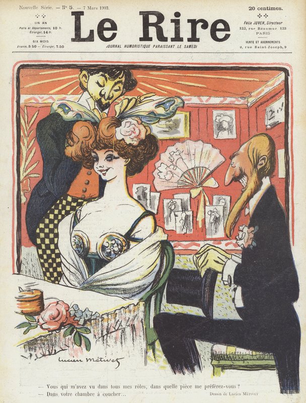 Illustratie voor Le Rire door Lucien Metivet