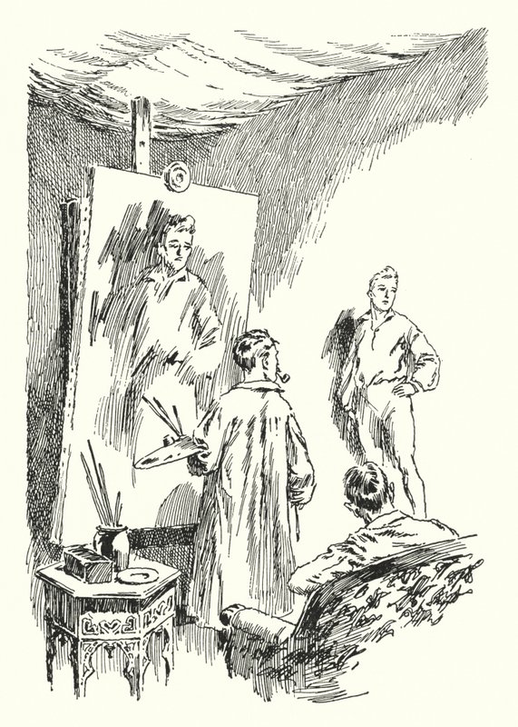 Illustratie voor Het Portret van Dorian Gray door Oscar Wilde door Lui Trugo