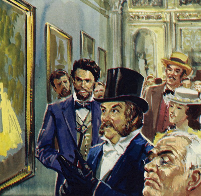 La Loge was Renoirs bijdrage aan de eerste tentoonstelling van impressionisten (kleurenlitho) door Luis Arcas Brauner