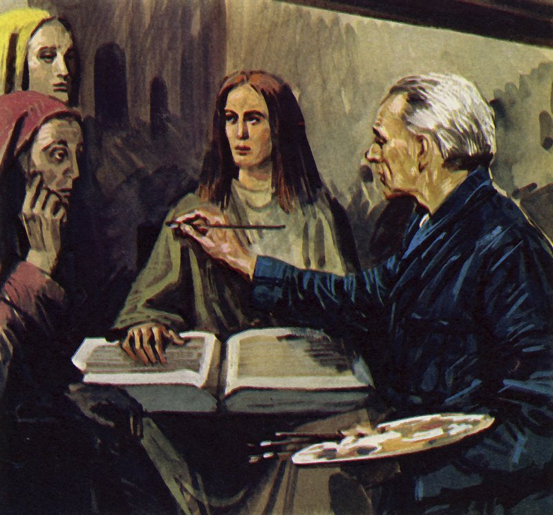 Van Meegeren kon bewijzen dat hij de schilderijen had vervalst (kleurenlitho) door Luis Arcas Brauner