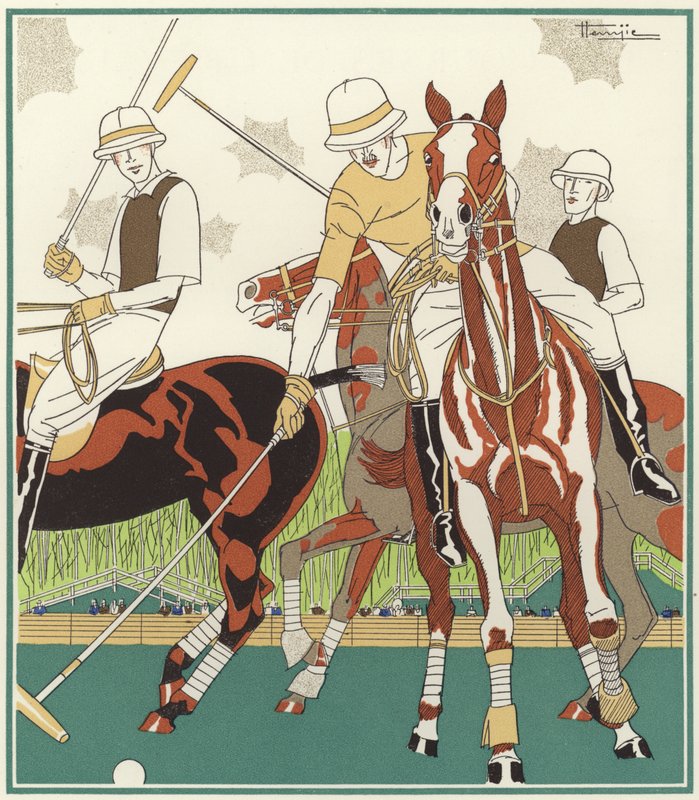 Polo in Le Touquet door Marcel-Jacques Hemjik