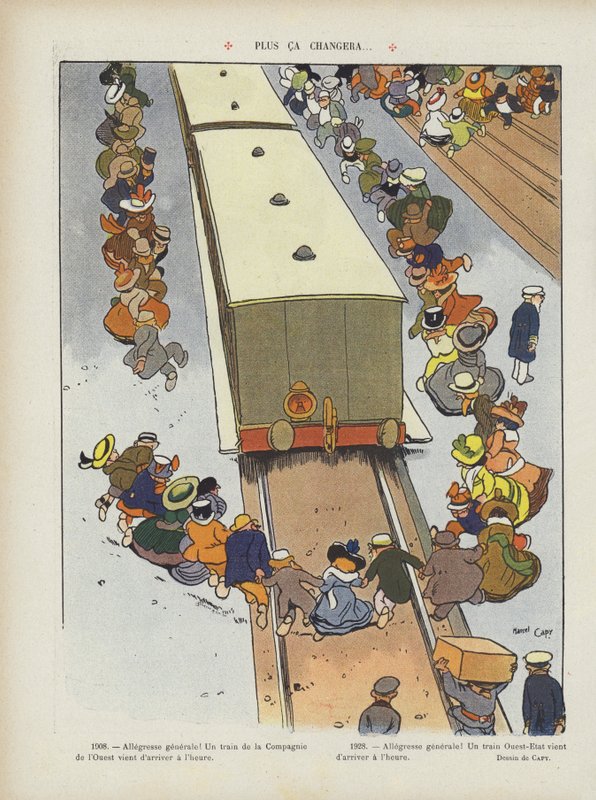 Hoe meer dingen veranderen? Illustratie voor Le Rire door Marcel Amable O.L. Capy