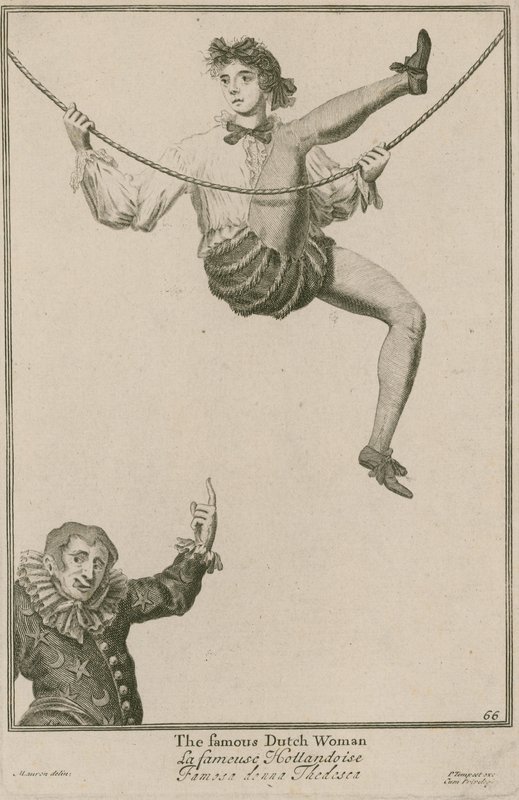 Bartholomew Fair, Londen: De beroemde Nederlandse vrouw door Marcellus the Elder Laroon