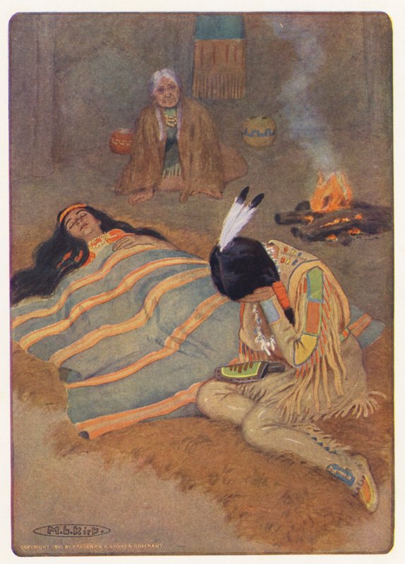 Illustratie voor Hiawatha door Longfellow door Maria Louise Kirk