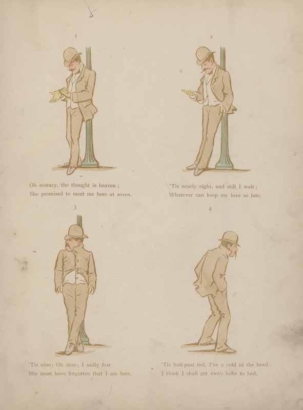 Pagina uit de Humours of Cynicus (gekleurde gravure) door Martin  Anderson
