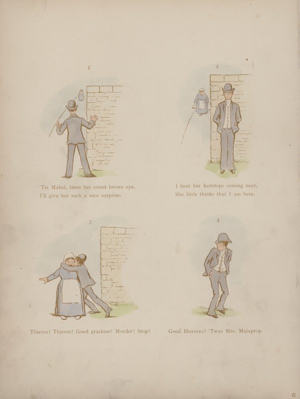 Pagina uit de Humours of Cynicus (gekleurde gravure) door Martin  Anderson